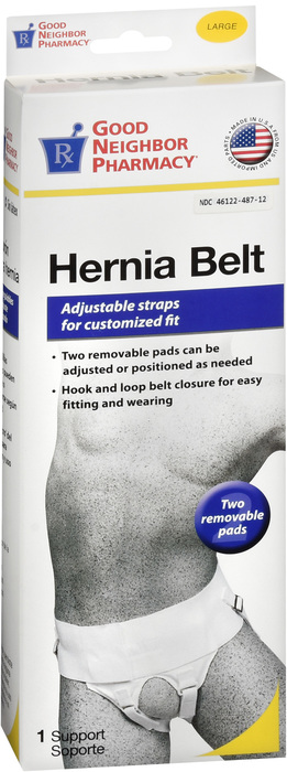 Good Neighbor Pharmacy Hernia Belt White Large 1ct