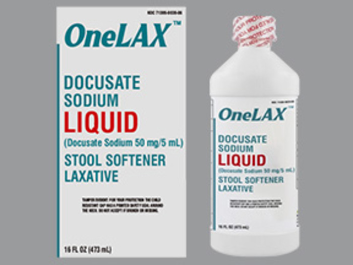 ONELAX DOCUSATE SOD 50MG-5ML LIQ 473 ML