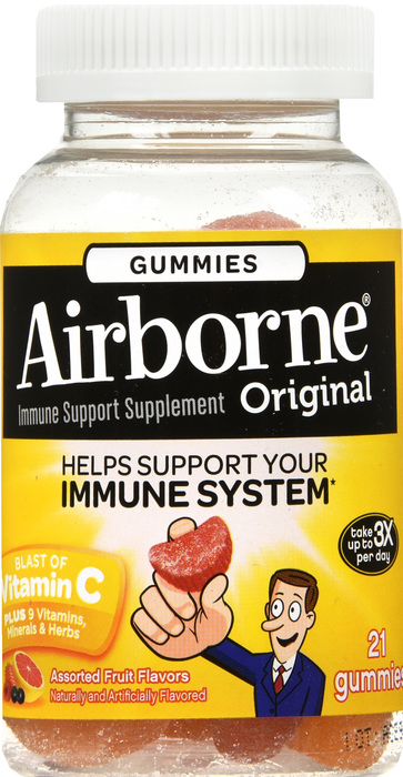 Airborne Assorted Fruit Vitamin C Gummies 21ct