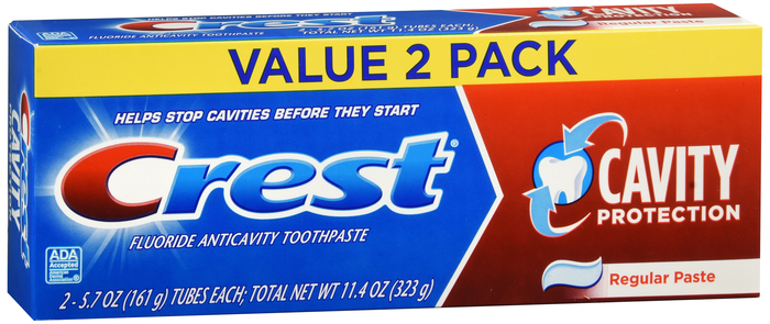 CREST CAVITY PROTECTION TP TWIN 2X5.7OZ