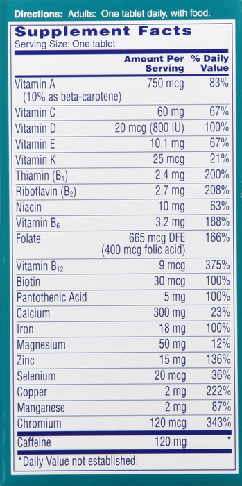 ONE-A-DAY WOMEN ACTV METABOLSM TAB 50CT