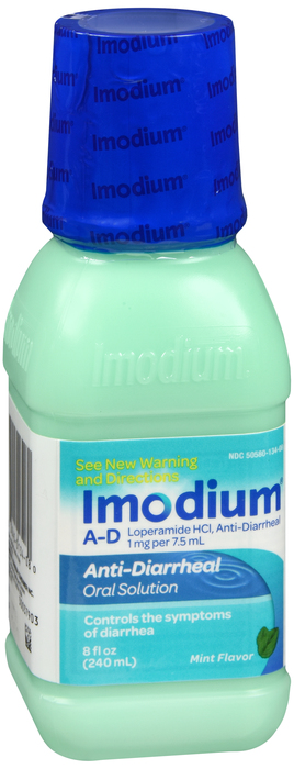 Imodium A-D Anti-Diarrheal Oral Solution, Mint Flavor 8oz