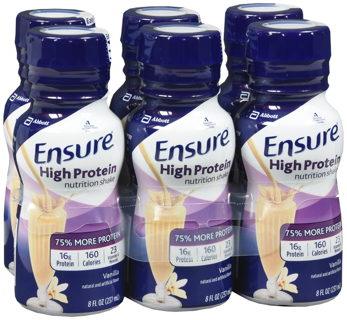 Ensure Active High Protein Nutrition Shake 8oz Vanilla 6ct