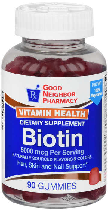 Good Neighbor Pharmacy Biotin 5000mcg Gummies 90ct