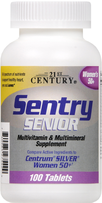 21st Century Sentry Senior Women 50+ Multivitamin Tablets 100ct