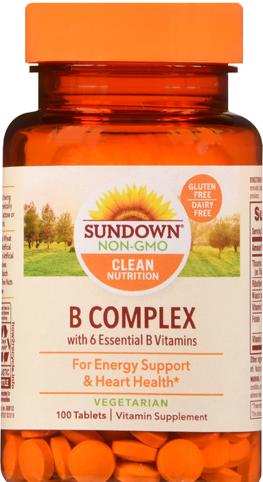 Sundown Vitamin B Complex Complete RDA Tablets 100ct