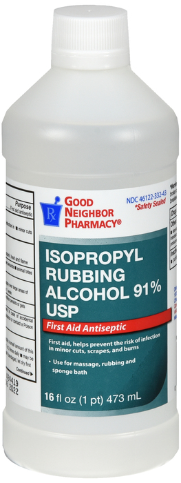 Good Neighbor Pharmacy Alcohol Isopropyl 91% Liquid 12x16oz