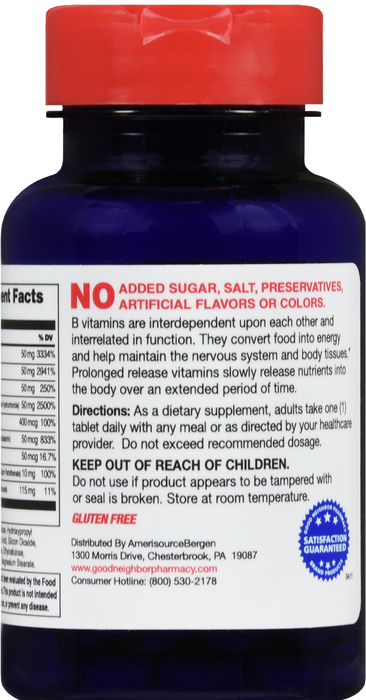 Good Neighbor Pharmacy Vitamin B-50 Complex Prolonged Release Tablets 100ct