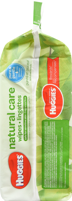 Huggies Natural Care Fragrance Free Wipes 184ct