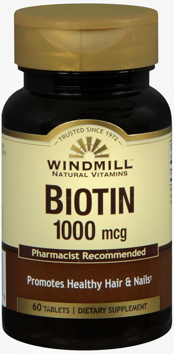 BIOTIN 1000MCG TABLET 60CT WINDMILL