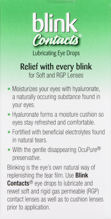 Blink Contacts Lubricating Eye Drops 10ml