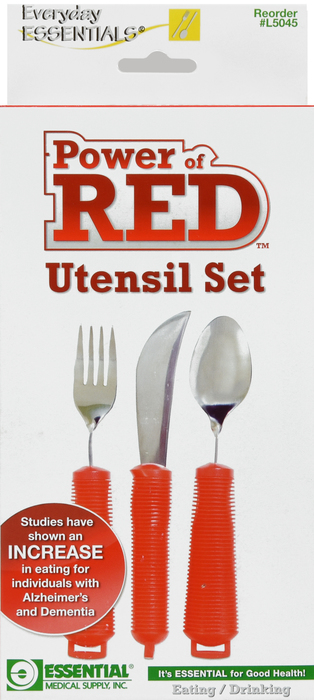 UTENSIL SET PWR OF RED ESSENTIAL MEDICAL