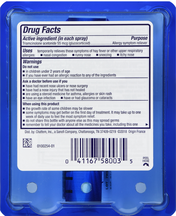 Nasacort Allergy 24 HR Non-Drowsy, 60 Sprays 0.37oz