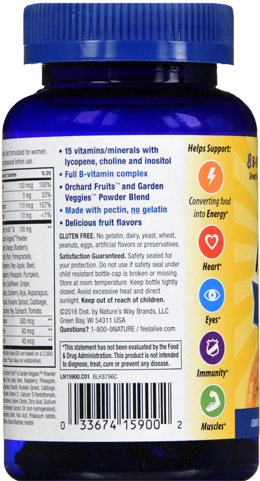 Alive! Men's Multi-Vitamin Gummies 60ct