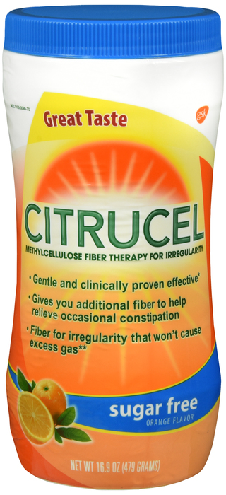 Citrucel Sugar Free Fiber Therapy Powder Orange 16.9oz