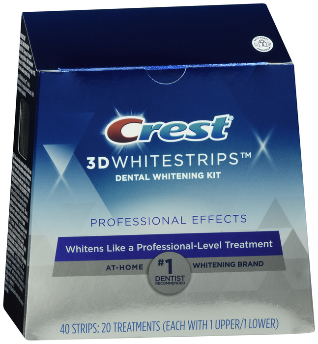 Crest 3D Professional Effects Teeth Whitening Strips Kit 20ct