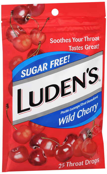 Luden's Throat Drops Sugar Free Cherry 25ct