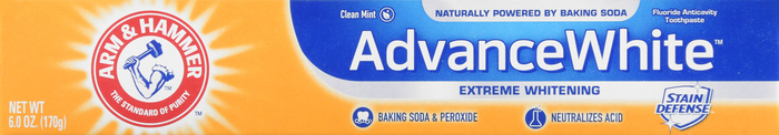 ARM & HAMMER ADVANCE WHITE TOOTHPASTE BAKING SODA & PEROXIDE 6OZ