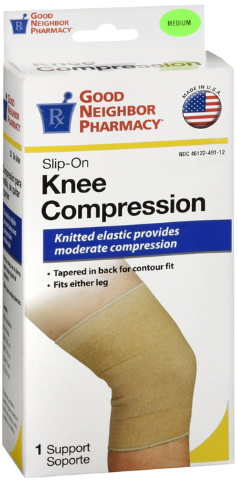 Good Neighbor Pharmacy Slip-on Knee Compression Beige Medium 1ct