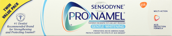 SENSODYNE GENTLE WHITENING TWIN PK 2X4OZ