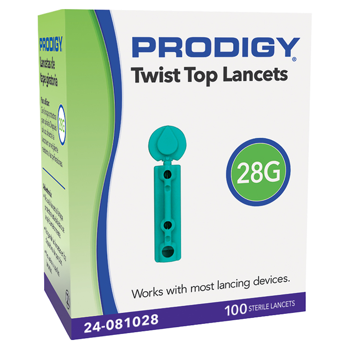 Prodigy Lancets Twist Top 28G 100ct