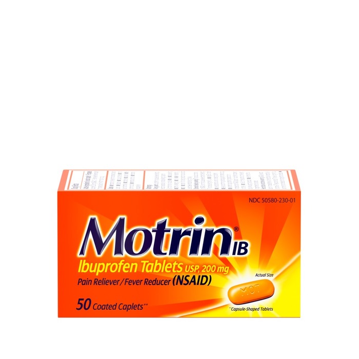 MOTRIN IB 200 MG TAB 50