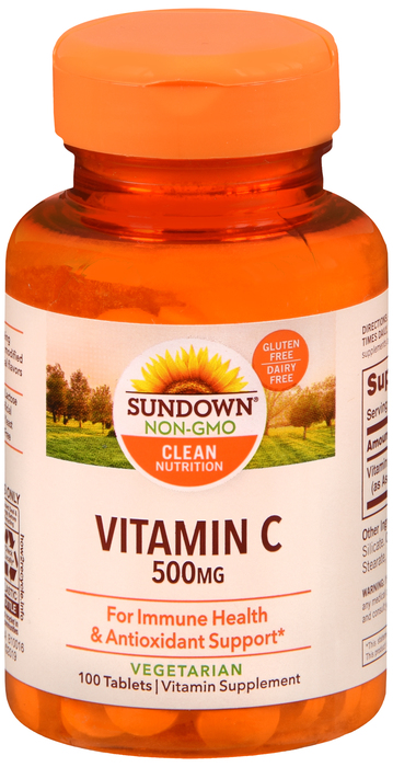 SUNDOWN NATURALS VITAMIN C 500MG TABLET 100CT