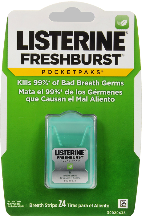 LISTERINE POCKET PK FRESH BURST 12X24CT