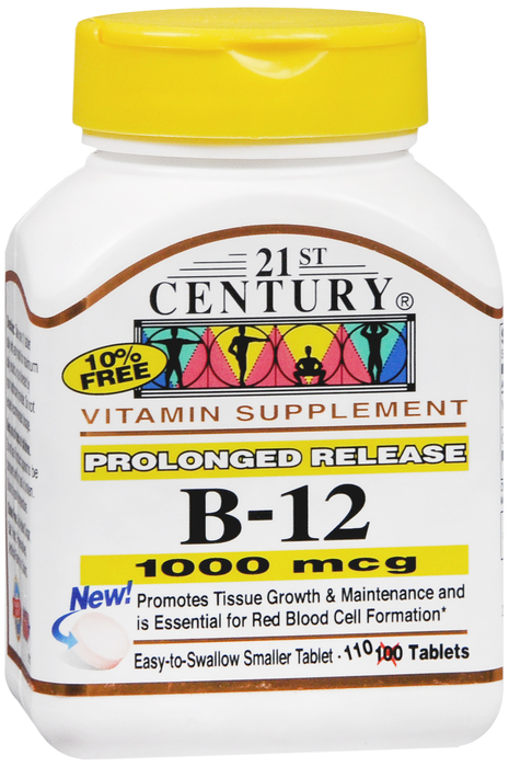 21st Century B-12 1000mg Prolonged Release Tablets 110ct