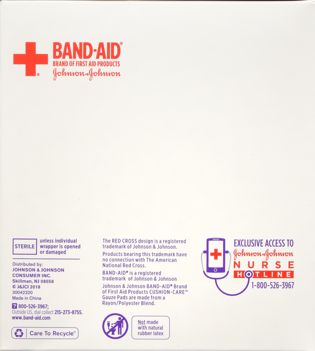 JJ GAUZE PADS 4IN X4INCH 25CT