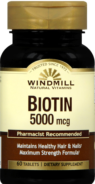 Windmill Biotin 5000mcg Tablets 60ct