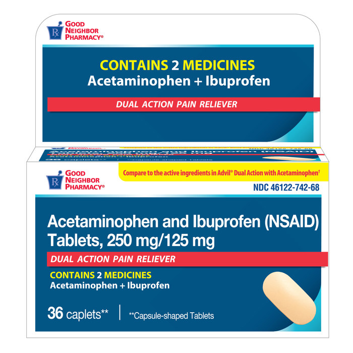 Good Neighbor Pharmacy Acetaminophen & Ibuprofen Caplets 36ct