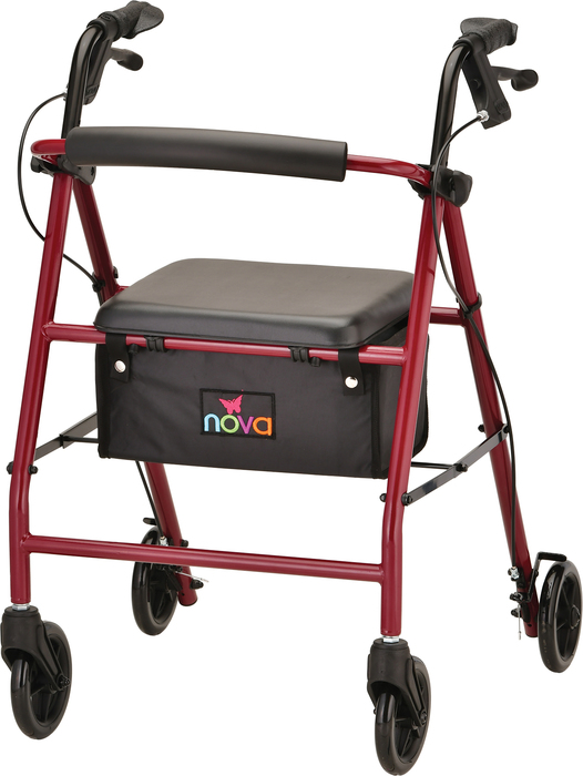 VIBE 6S ROLL WALKER STEEL RED 4235RD