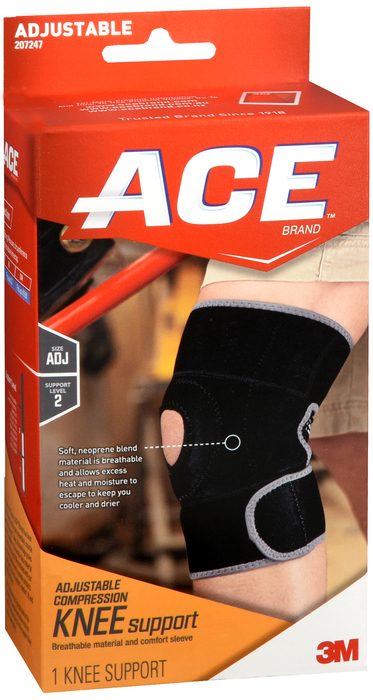 ACE Compression Knee Support Brace Adjustable 1ct