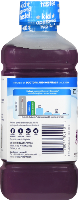 PEDIALYTE RTF GRAPE LIQUID 1L