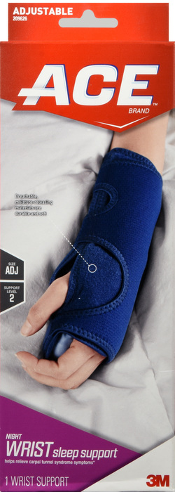 ACE Night Wrist Sleep Support Adjustable 1ct