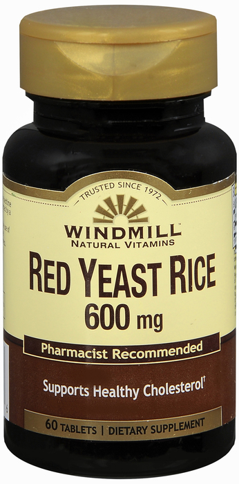 RED YEAST RICE 600MG TABLET 60CT WNDMILL