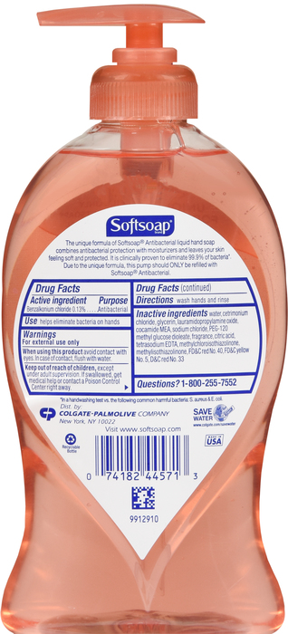 SoftSoap Crisp Clean Antibacterial Liquid Hand Soap Pump 11.25oz