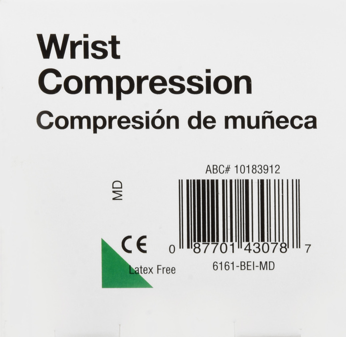 Good Neighbor Pharmacy Wrist Compression Beige Medium 1ct