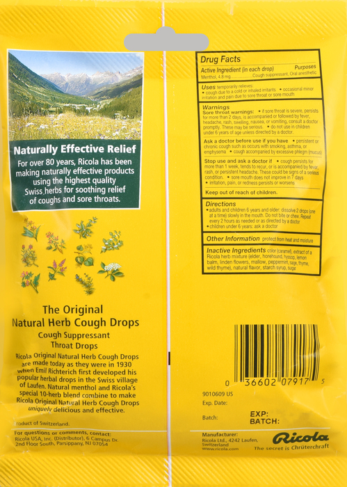 Ricola Original Herb Lozenges 21ct