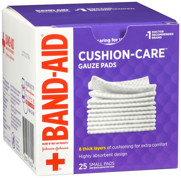 BAND-AID Cushion Care Gauze Pads Small 25ct