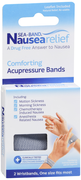 Sea-Band Acupressure Nausea Relief Wrist Bands 1ct