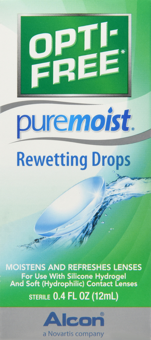 Opti-Free PureMoist Rewetting Drops 12ml