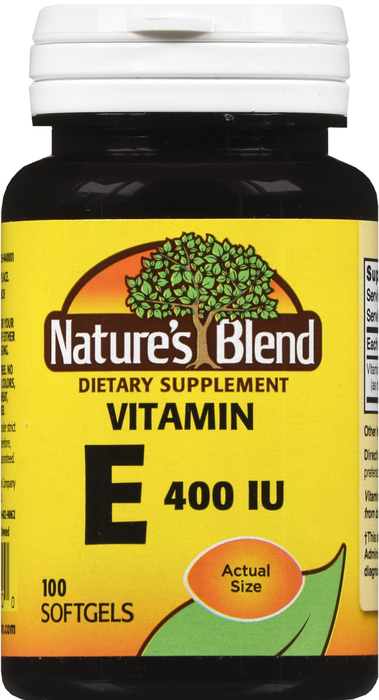 NATURES BLEND VITAMIN E 400IU SOFTGEL 100CT