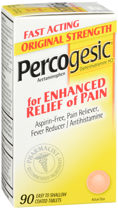 Percogesic Original Strength Tablets 90ct