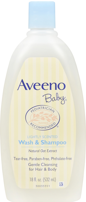 AVEENO BABY WASH & SHAMPOO 18OZ