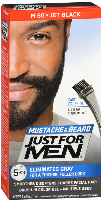 JUST FOR MEN MUSTACHE GEL JET BLACK