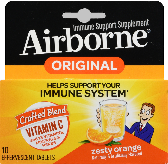 Airborne Orange Vitamin C Effervescent Tablets 10ct