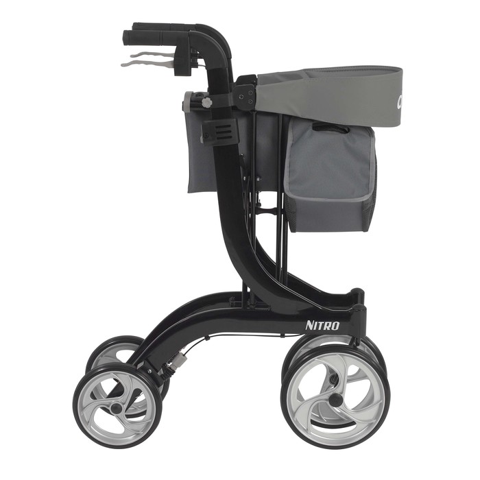 Rollator Nitro Black 10" Casters