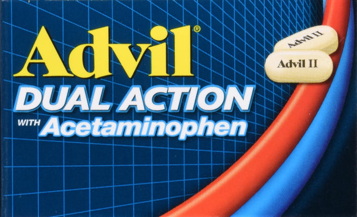 Advil Dual Action with Acetaminophen Caplets18ct